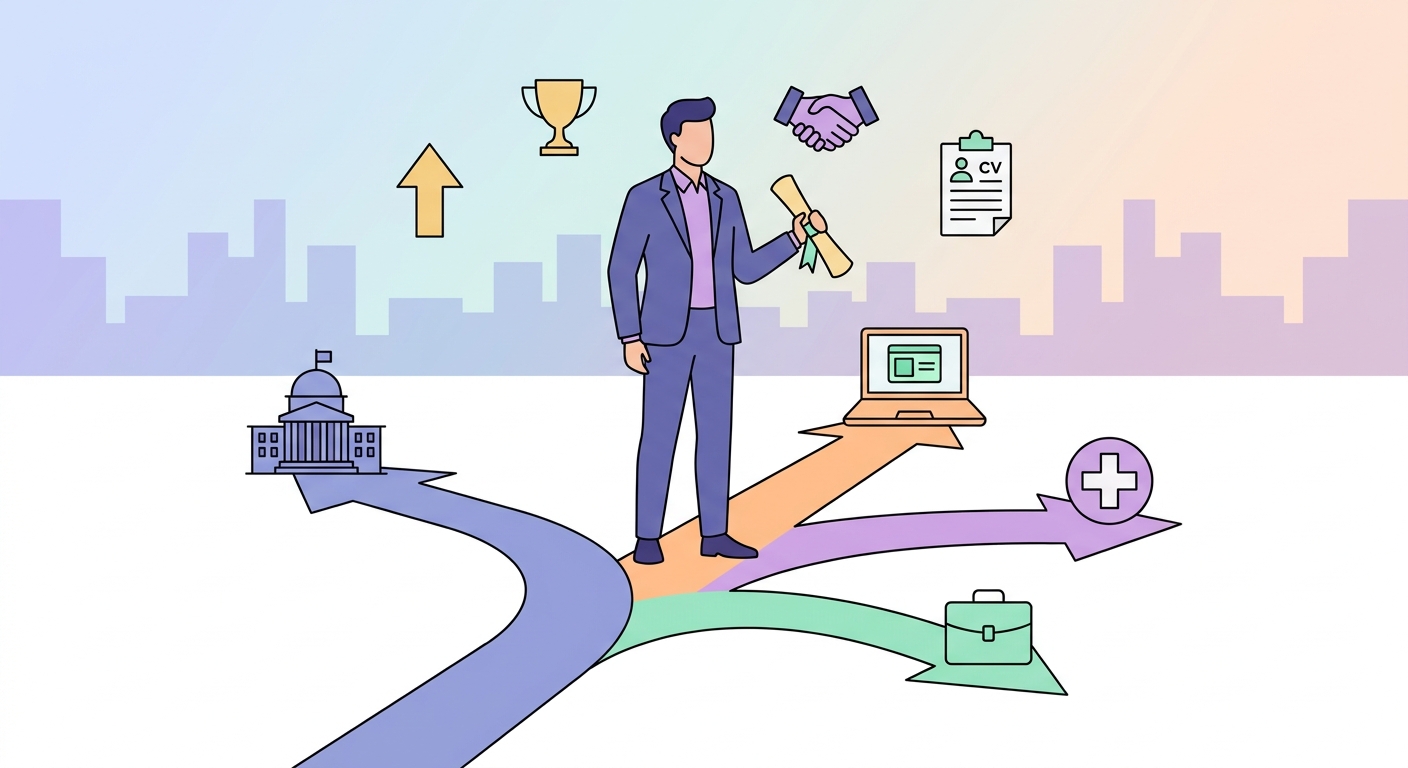 careers degree guide illustration