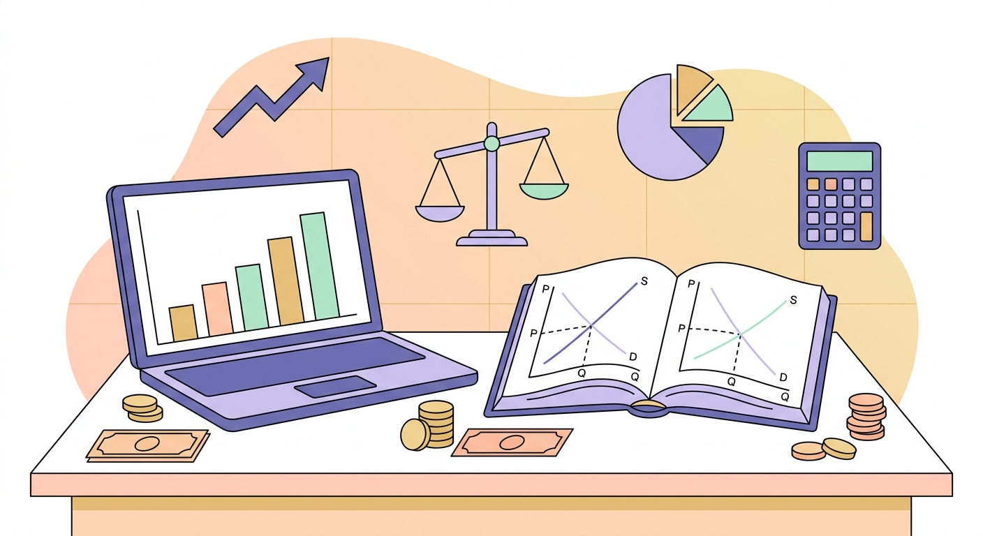 economics degree guide illustration